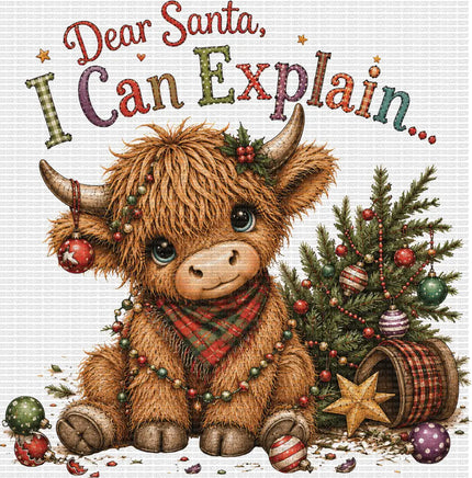 Dear Santa I Can Explain Cute Cow
