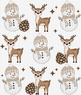 Deer Snowman Christmas