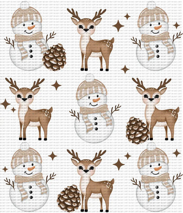 Deer Snowman Christmas