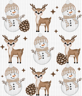 Deer Snowman Christmas