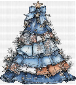 Denim Christmas Tree