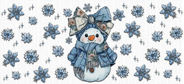 Denim Snowman UV Wrap