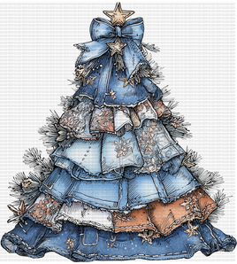 Denim Christmas Tree