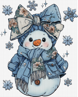 Denim Snowman