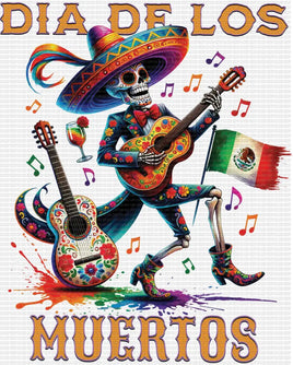 Dia De Los Muertos Dancing Skeleton