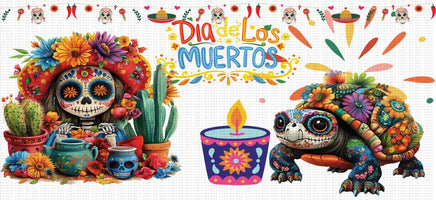 Dia De Los Muertos UV Wrap