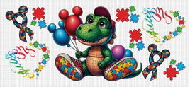 Dino Autism UV Wrap