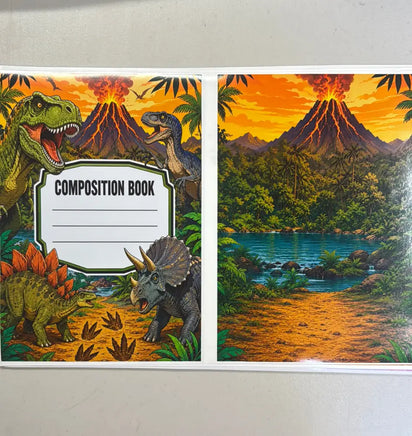 Dinosaur Notebook Cover