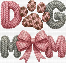 Dog Mom Faux Yarn