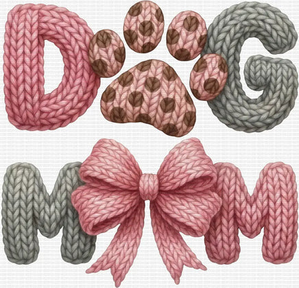 Dog Mom Faux Yarn