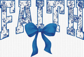 Faith Blue Bow