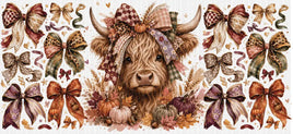 Fall Cow Bows UV Wrap