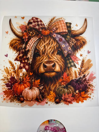 Fall cow with bow DD