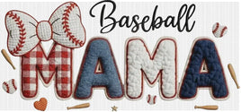 Faux Yarn Baseball Mama