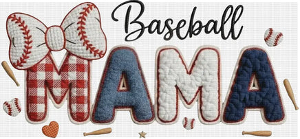 Faux Yarn Baseball Mama