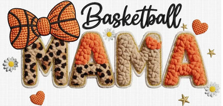 Faux Yarn Basketball Mama