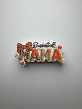 Faux Yarn Basketball Mama STRAW TOPPER
