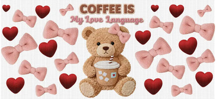 Faux Yarn Coffee Is My Love Language UV WRAP