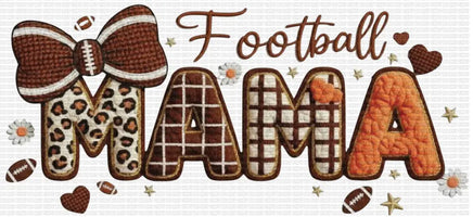 Faux Yarn Football Mama UV Wrap