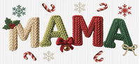 Faux Yarn Mama Christmas UV Wrap - 1 pc / Christmas Colors