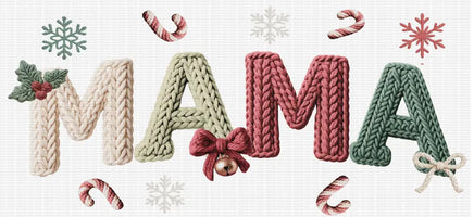 Faux Yarn Mama Christmas UV Wrap - 1 pc / Fade Colors