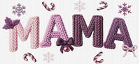 Faux Yarn Mama Christmas UV Wrap - 1 pc / Pink Colors