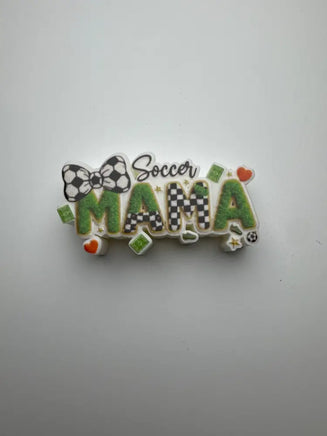 Faux Yarn Soccer Mama STRAW TOPPER