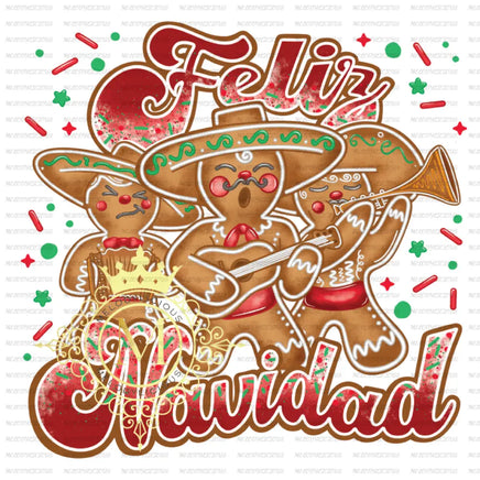 Feliz navidad mariachi - sleeve - baby 6 inch / Sublimation