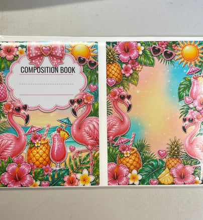 Flamingos Notebook Cover