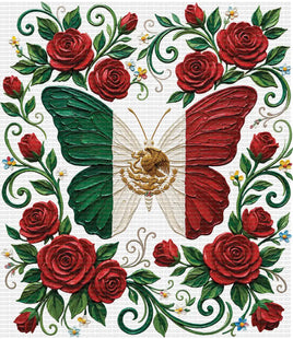 Floral Mexican Butterfly