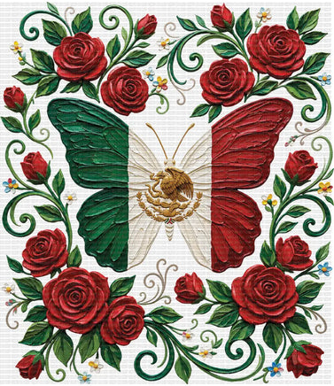 Floral Mexican Butterfly