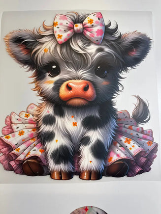 Floral tutu cow DD
