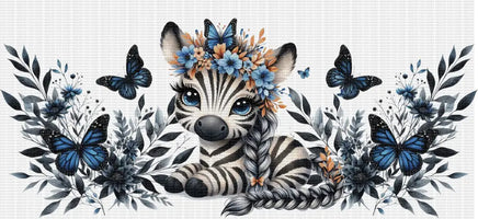 Floral Zebra UV Wrap