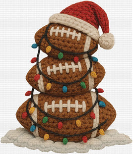Football Christmas Tree Faux Yarn