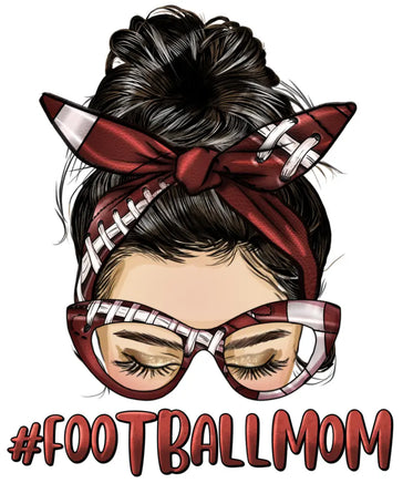 Football mom messy bun