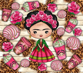 Frida conchitas tumbler wrap