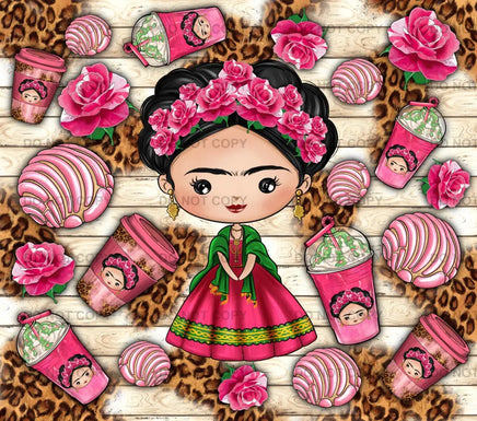 Frida conchitas tumbler wrap