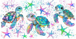 Colorful Turtles UV Wrap