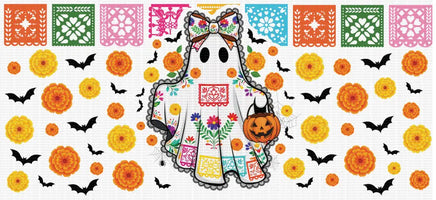 Ghostie Papel Picado UV Wrap