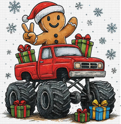 Gingerbread on Monster truck