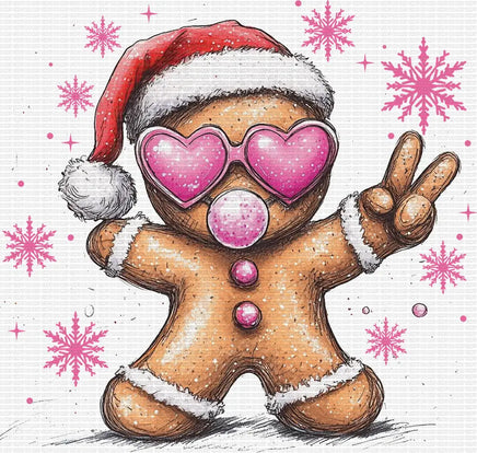 Gingerbread Snowflakes Bubblegum