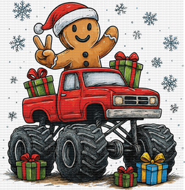 Gingerbread on Monster truck