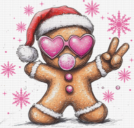 Gingerbread Snowflakes Bubblegum