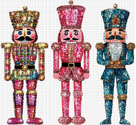 Glitter nutcrackers