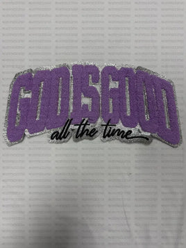 God is good purple patch