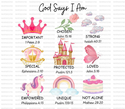 God says I Am Princess DTF