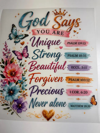 God says you are DD
