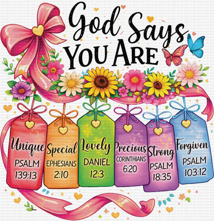 God says you are Floral