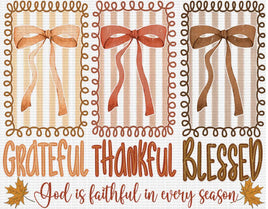 Grateful Thankful Blessed Bows