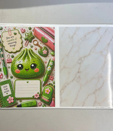 Green Dumpling Notebook Cover